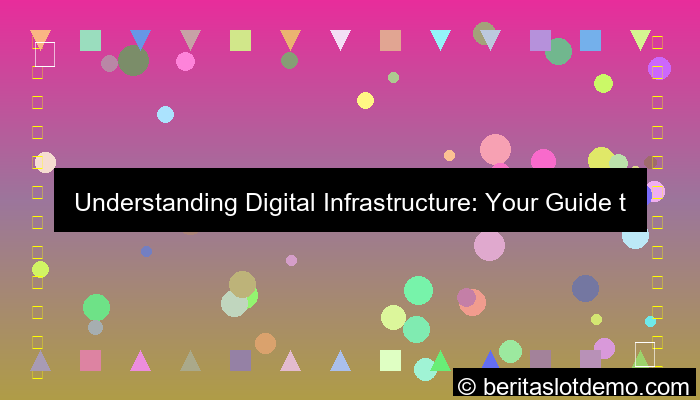ilustrasi digital infrastructure basics