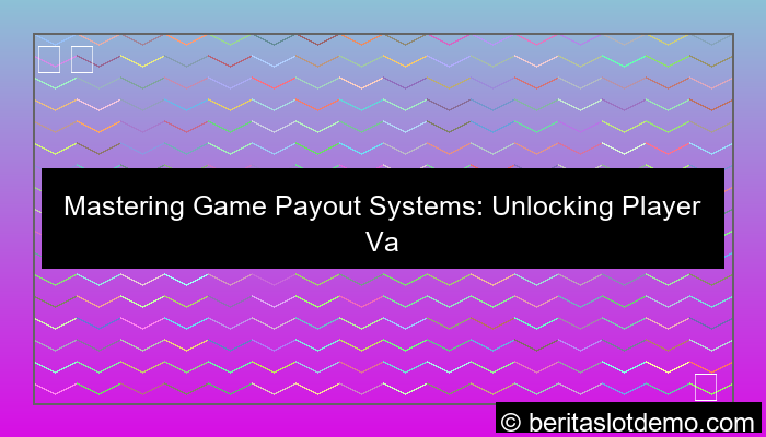 ilustrasi game payout system