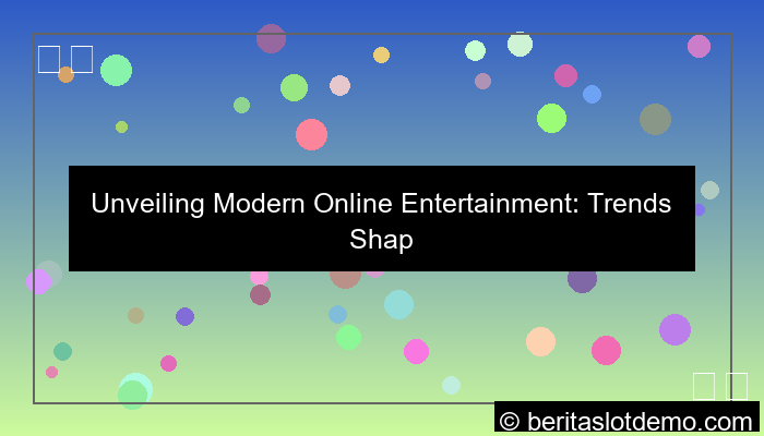 grafik modern online entertainment