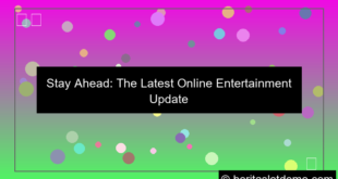 online entertainment updates