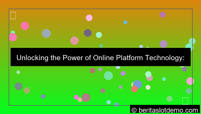 online platform technology