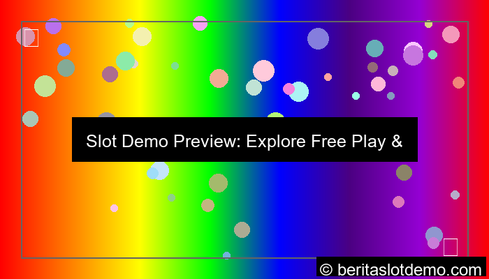 grafik slot demo preview